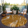 thumbnail image 6 of Addison Rugs Chantille Indoor/Outdoor Transitional Swirls Paprika Washable Round Rug, 8' x 8', 6 of 6