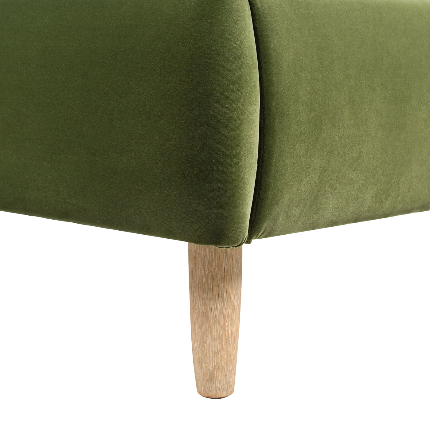 Jennifer Taylor Home Roman Curved Headboard Upholstered Platform Bed, King, Olive Green Performance Velvet