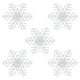 thumbnail image 1 of 5 luces nocturnas LED navideñas de colores con forma de copo de nieve y ventosa, 1 of 7