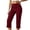 Red, variant on QTSHPN Womens Scrub Pants Sleek High Waist Cargo Style Stretchy Flex Capri with Flat Front for Summer Pants Women Red S