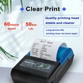 thumbnail image 2 of XIANJINO Bluetooth Receipt Printer Thermal Portable Wireless POS Printer for Small Business 58mm Mini Mobile Ticket Printer for Android & Windows, 2 of 8