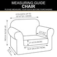 thumbnail image 4 of U-NICE HOME 2 Pieces Stretch Recliner Chair Cover Washable Chair Slipcover With Individual Seat Cushion for Pet Friendly, Chocolate, 4 of 7