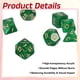 thumbnail image 3 of Juego de Dados Poliedricos DND, 7 Piezas de Dados Acrílicos para Juegos de Rol de Mesa, Accesorios para Juegos de Mesa, Verde Esmeralda Brillante, 3 of 6