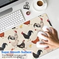 thumbnail image 4 of Long Mouse Pads for Desk,Beige Chicken Pattern Desk Mats on Top Of Desks, Desk Mouse Pad Extra Large with 3mm Non-Slip Base and Stitched Edge for Gaming,Office,Work,Home 31.5x11.8in, 4 of 5