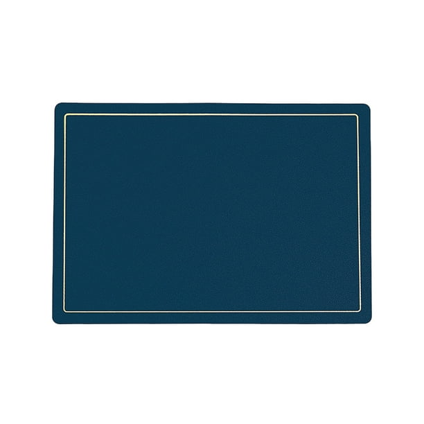 Juego de manteles individuales de cuero, 1 unidad, de doble cara, para mesa de comedor, estilo occidental, aislante térmico para platos calientes, mantel individual de PU para encimera de cocina,
