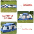 thumbnail image 7 of ASTRAEA 10 Person Tent for Camping, Large Waterproof Multi Room Family Tents with Skylight & Removable Rainfly, Easy Setup, 7 of 7