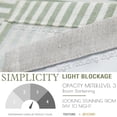 thumbnail image 4 of Linen Striped Valance for Windows 18 Inch Blackout Drapes for Small Window Farmhouse Double Layer Valance for Living Room Kitchen RV Rod Pocket 1 Panel Sage Green on Linen, 4 of 7