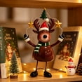 thumbnail image 6 of 2026 Christmas Indoor Home Decor 3 Style Christmas Standing Decor Figurines Santa Claus Snowman And Reindeer Table Ornament For Fireplace Mantel And Shelf, 6 of 9