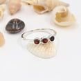 thumbnail image 3 of Earth Gems Jewelry Garnet Birthstone Ring for Women, Sterling Silver Minimalist Gemstone Ring, January Birthstone Jewelry, 3 of 6