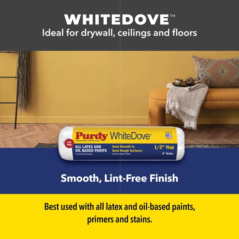 Purdy, WhiteDove Jumbo Mini Roller Cover, 4-1/2 in. x 1/4 in., 2