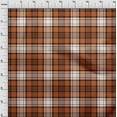 thumbnail image 4 of oneOone Cotton Silk Rust Brown Fabric Tartan Dress Material Fabric Print Fabric By The Yard 42 Inch Wide, 4 of 4