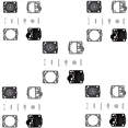 thumbnail image 4 of 40 Set Carburetor Kit for 240 236 235 435 E JONSERED CS2238 CS2234 RB149, RB 149 Diaphragm Set, 4 of 6