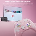 thumbnail image 2 of Mytrix Wireless Switch Pro Controller, Pink, for Nintendo Switch/PC/iOS/Android, Turbo, LED Light, Vibration, 2 of 8