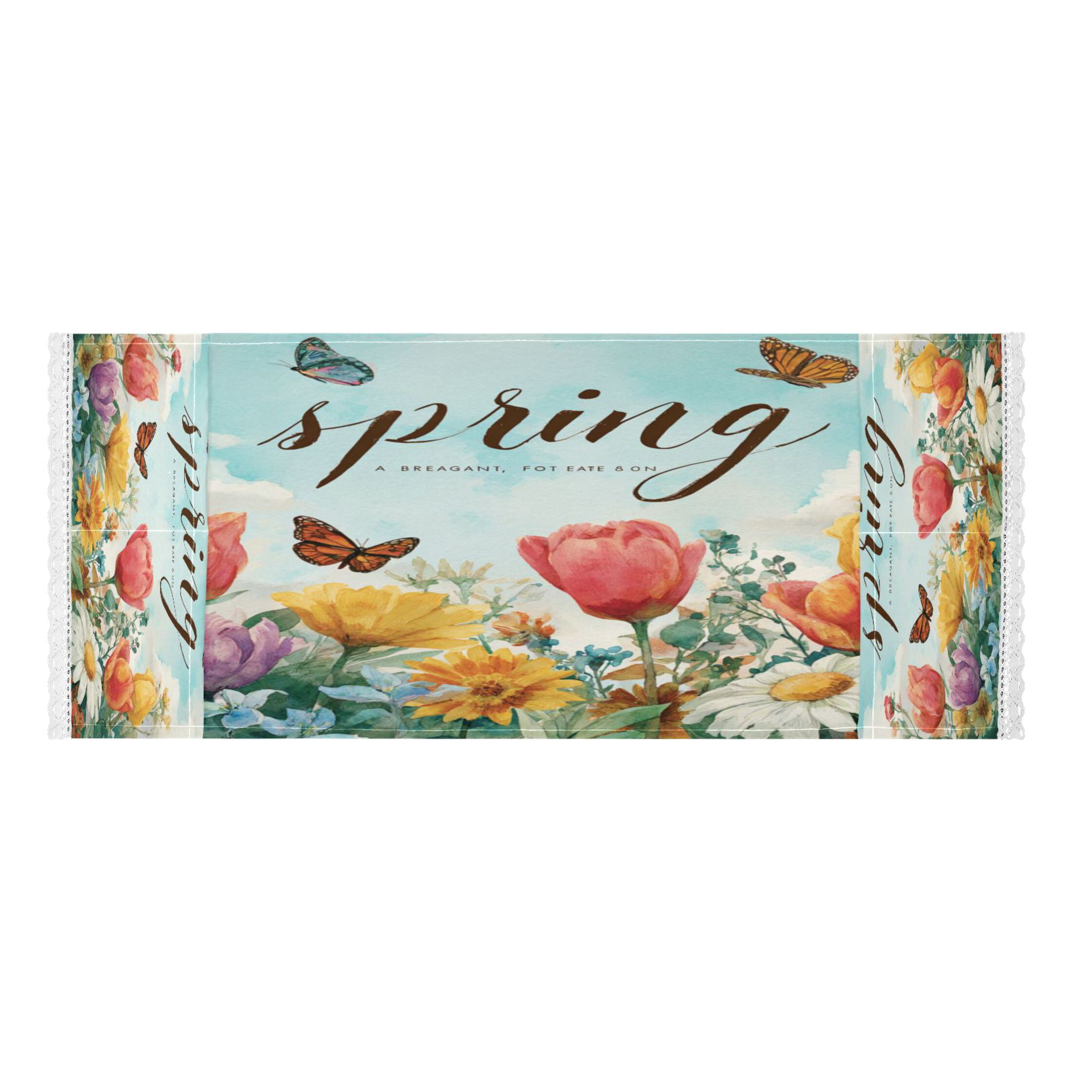 Wobogo Watercolor Spring Garden Washing Machine Cover Dustproof Washer Dryer Cover Waterproof Laundry Room Decorative Protector