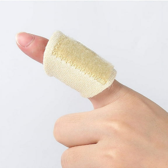 Nvzi -b 2pcs Trigger Thumb Splint Finger Knuckle Brace Mallet Finger Protector Finger Support Sleeve for Tendon Release Pain Relief(Complexion)