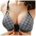 thumbnail image 1 of Gibobby Brasier Mujer sin Varilla Ropa interior con hebilla frontal para mujer, sujetador ajustable con estilo de chaleco grande en el pecho(Negro,38), 1 of 3