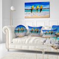 thumbnail image 3 of Designart Blue Gold Macaws at Beach - Seashore Photo Throw Pillow - 12x20, 3 of 5