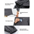 thumbnail image 4 of NORTHYARD Men's Rain Jacket with Hood lightweight Waterproof Raincoat Hiking Outdoor Camping Windbreaker With Zipper Pockets Darkgrey S, 4 of 7