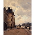 thumbnail image 3 of Paul Lecomte 20x24 Black Modern Framed Museum Art Print Titled - The Quai De L'Horloge (1882), 3 of 5