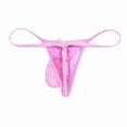 thumbnail image 5 of Gibobby Ropa Interior Sexy Pantalones cortos con patrón de tanga con estilo de encaje para hombres Ropa interior para hombres Íntimos para hombres con espalda en T(Rosa, M), 5 of 5