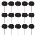 thumbnail image 1 of Unique Bargains 50 Pcs Roue Abrasive 1 Pouce 400 Grains 3/32 Pieds Tampons de Raclage Multi-Couches, Noir, 1 of 5