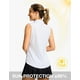 thumbnail image 3 of Camiseta de golf G Gradual sin mangas para mujer UPF 50+, color blanco jaspeado, 3 of 6