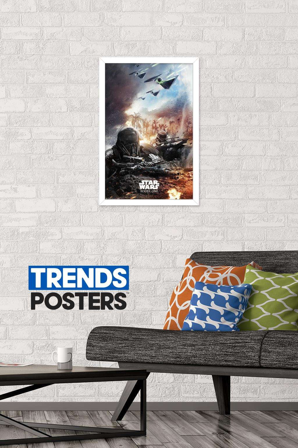 Star Wars: Rogue One - Trench Wall Poster, 14.725" x 22.375", Framed