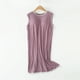 thumbnail image 1 of Camisón largo con tirantes para mujer, pijama de talla grande, vestido de casa para mujer, vestido de pijama corto con almohadilla para el pecho, estilo fino, camiseta sin mangas integrada, camisón de, 1 of 9