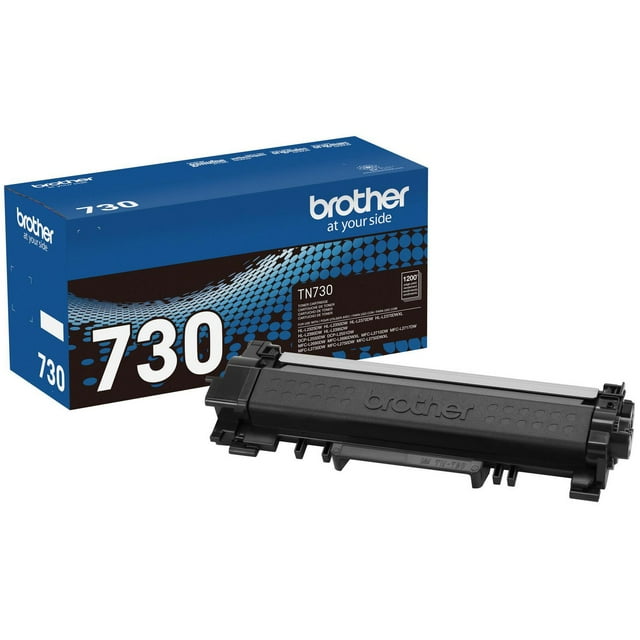 Brother Genuine TN730 Toner Cartridge - Black