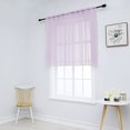 thumbnail image 2 of 1Pc Solid Color Modern Sheer Small Curtain for Kitchen and Living Room 52 x 36 Inch, 2 of 6