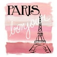 thumbnail image 2 of Nan 26x26 White Modern Wood Framed Museum Art Print Titled - Bonjour, 2 of 4