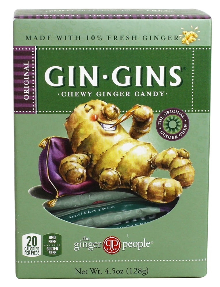 Ginger People Gin Gins Chewy Ginger Candy Original Flavor 4.5 oz