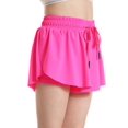 thumbnail image 3 of Women's 2 in 1 Running Shorts High-Split Athletic Short High Waisted 3" Liner Workout Gym Short with Pockets, 3 of 10