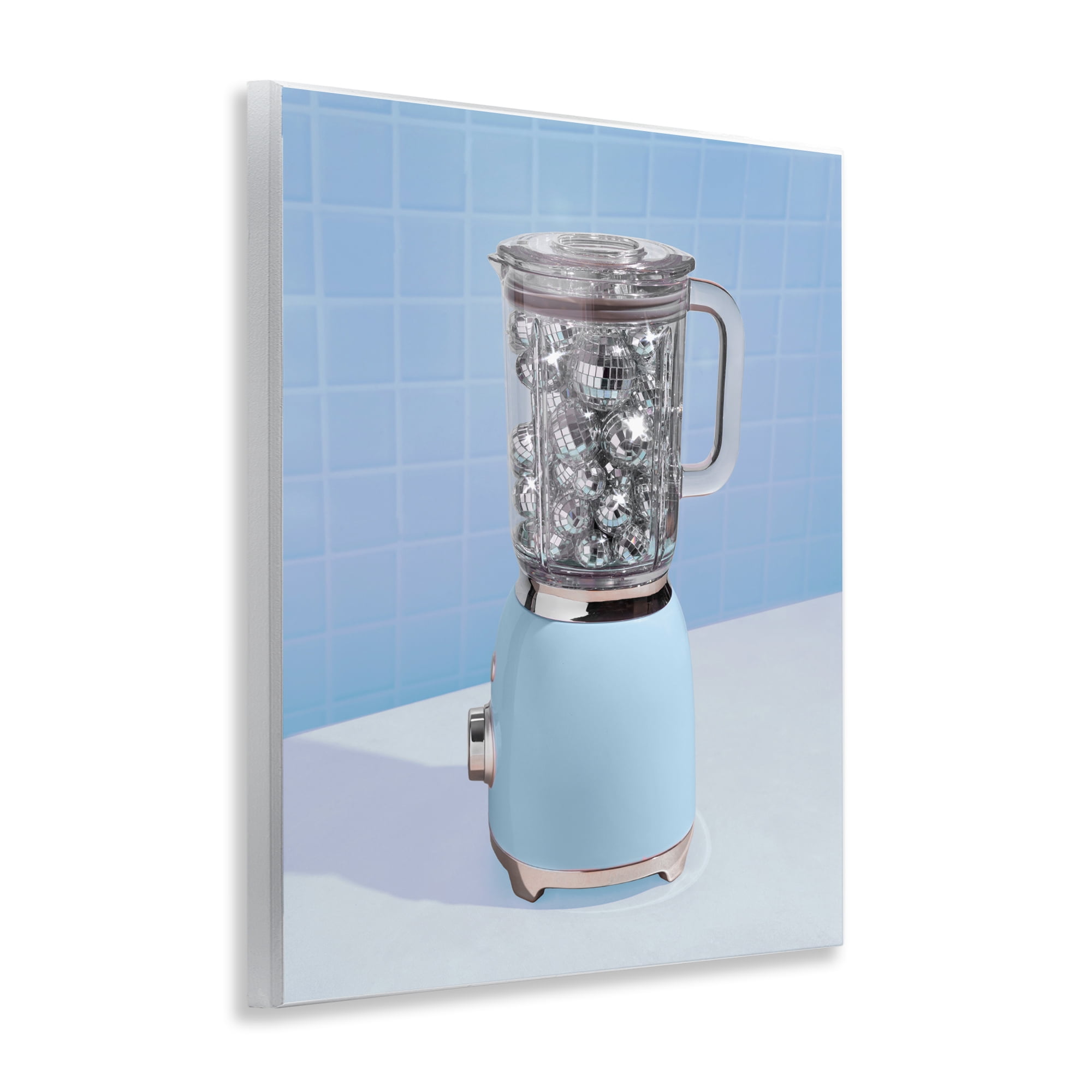 Stupell Industries Disco Drink Mixer over Blue Wall Plaque Art, design by LISH Creative
