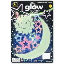 Glow in The Dark Ceiling Moon and Stars Stickers for Bedroom, Luminous Wall Decals, Kid-Safe High Quality PVC, Easy to Apply Bring The Night Sky to Your Kids' Room (Smily Sun)