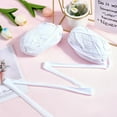 thumbnail image 3 of 30.62 Yards 0.75 Inch White Cloth Yarn Ribbon Fabric Fold Bias Binding Tape Crochet Line Handwoven Hook Wrapped Matt Satin Strip for Sewing Making Clothes Shirts Bags Hats DIY Crafts Supply, 3 of 8