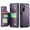 Purple, variant on For Samsung Galaxy S25 Plus Case with Card Holder, Wallet Case for Women Men with RFID Blocking, Durable Leather Kickstand Magnetic Clasp Shockproof Phone Case