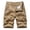 Khaki, variant on WWV Cargo Men Shorts Work Shorts for Men Construction Pockets Zipper Shorts Solid Color Trendy Loose Fit Holiday Fitness Workwear Pants Army Green L