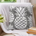 thumbnail image 3 of Pillow Covers 20x20 Set of 2, Sage Green Pineapple Throw Pillow Covers Decorative Couch Cushion Cover, Tropical Summer Botanical Fruits Microfiber Soft Square Pillowcases for Bedroom Living Room Sofa, 3 of 9