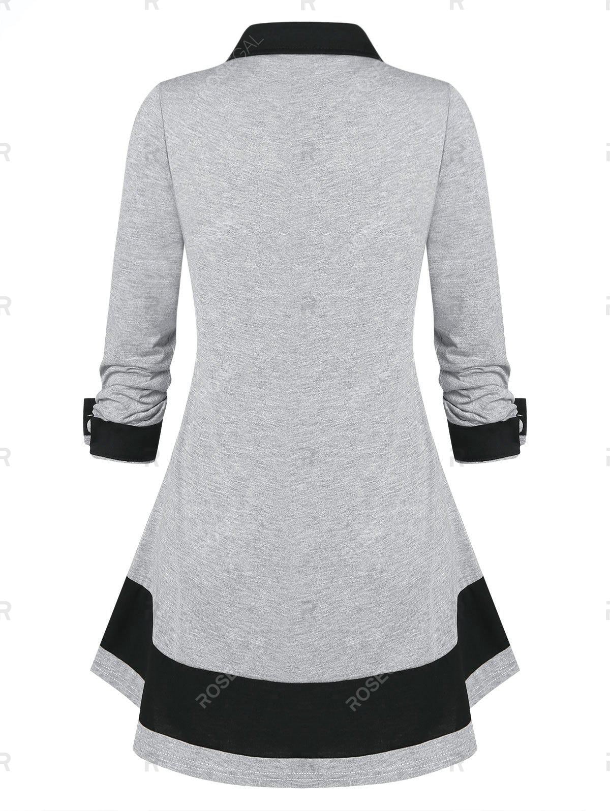 Túnica LAGENLOOK Sin Mangas – PoCo-DeSiGn, Cuello Redondo, Gris, Tallas L A XXXL, 94% Viscosa 6% Elastano