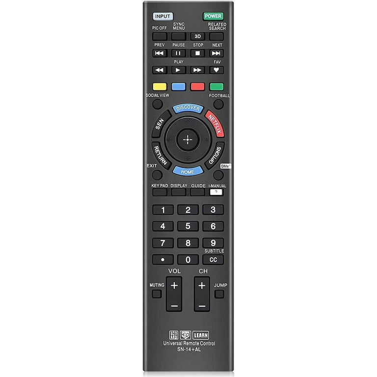 Universal Remote Control for Sony TV Replacement for All Sony LCD LED TV  and Bravia TV Remote