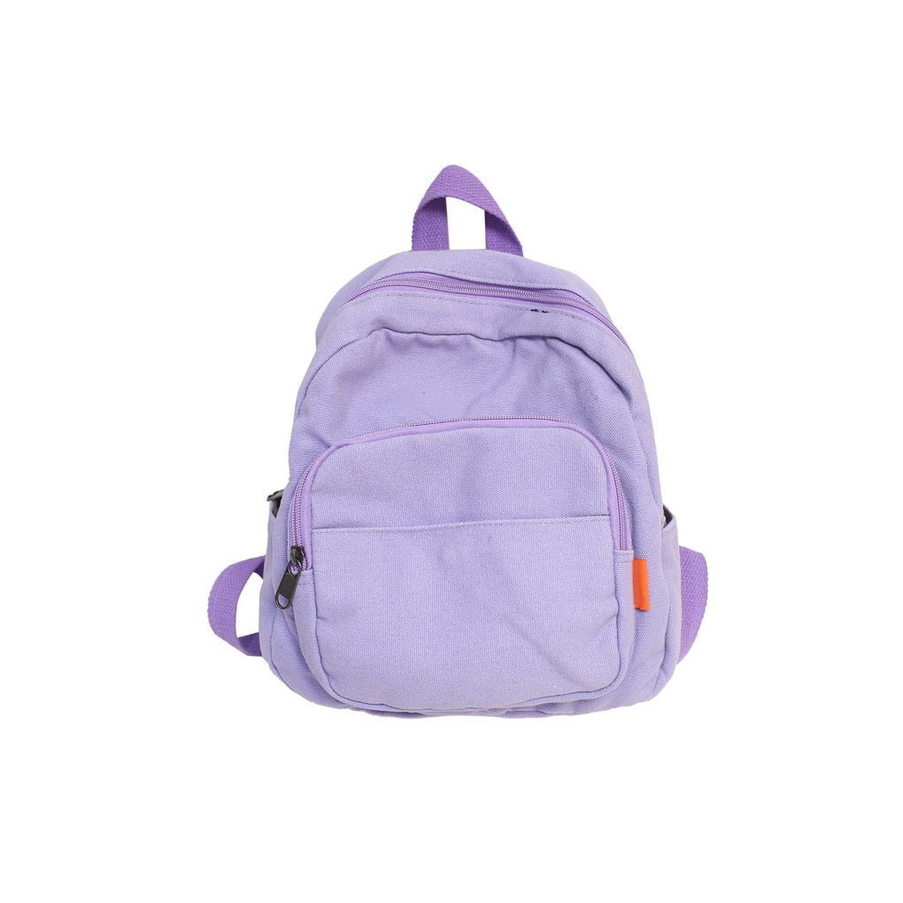 Purple canvas backpack hotsell