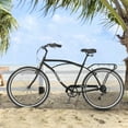 thumbnail image 3 of iYofe 26 inch Beach Cruiser Bike for Adult, 7 Speed Bicycle for Men and Women, Front and Rear Fenders, 86% Assembled, 3 of 8