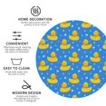 thumbnail image 3 of Gaeub Cute Yellow Rubber Ducks Print 4 Pcs Leather Coasters for Drinks ,Drink Coasters Sets,Drink Table Cup Coasters for Living Room Kitchen Coffee Decor-Round Shape, 3 of 6