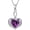 2-Feb.-Created Amethyst, variant on Angel Wing Heart Necklaces for Women S925 Sterling Silver Heart Birthstone Infinity Wings Pendant Necklace Jewelry Birthday Christmas Gifts for Mom Women