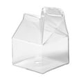 thumbnail image 1 of Milk Glass - Cute House Shape Transparent Coffee Milk Water Glass Cup Mug Pourer Carton Container, 1 of 7