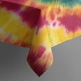 thumbnail image 4 of Colorful Rainbow Tie Dye Spiral Pattern Rectangle Tablecloth 60"x120",Waterproof Polyester Rectangle Table Cloth, Wipeable Spillproof Polyester Tablecloth for Dining, Camping, Indoor and Outdoor, 4 of 6