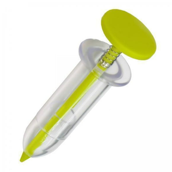 Colaxi 2xMini Hand Spreader Small Seed Spreader Garden Planter Mini Seed Sower Mini Sowing Seed Dispenser for Spinach Seed Radish Seed , Yellow Green, 2 Pcs