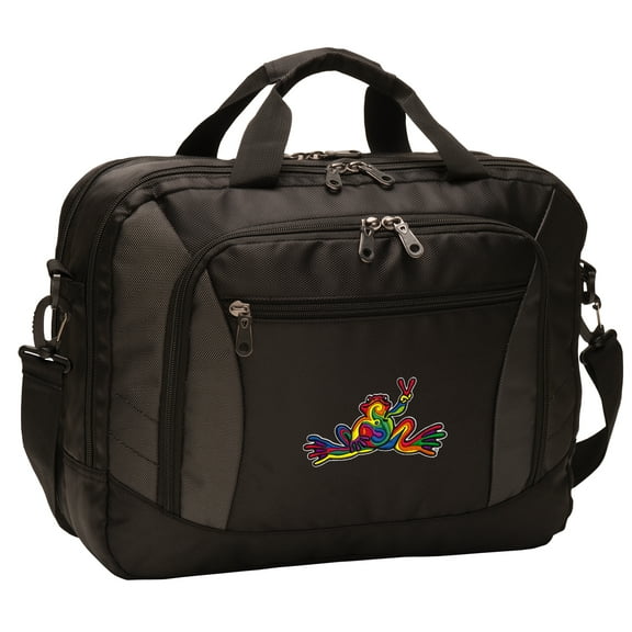 Peace Frogs Laptop Bag DELUXE Peace Frogs Computer Bags