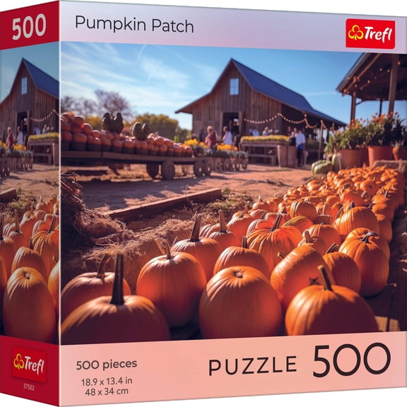 Trefl Red 500 Piece Puzzle - Halloween - Pumpkin Patch